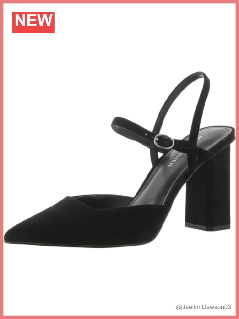 Marc Fisher Doster Pointed Toe Block Heel Dress Pumps Women's Suede Ankle Strap
